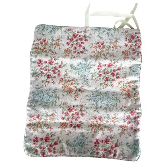 New Longaberger Vintage Blossom Floral Fabric Jewelry Roll Fabric Organizer Bag - Picture 5 of 7